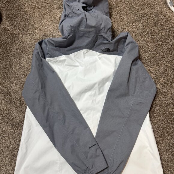 The North Face Women's Resolve Plus Waterproof Shell Jacket Grey White Size L - Picture 6 of 6